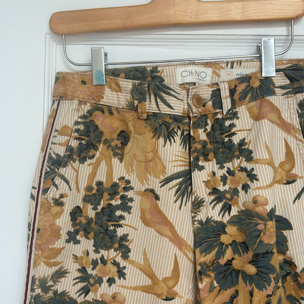 Super fun patterned chinos size 26 from Anthropologie
